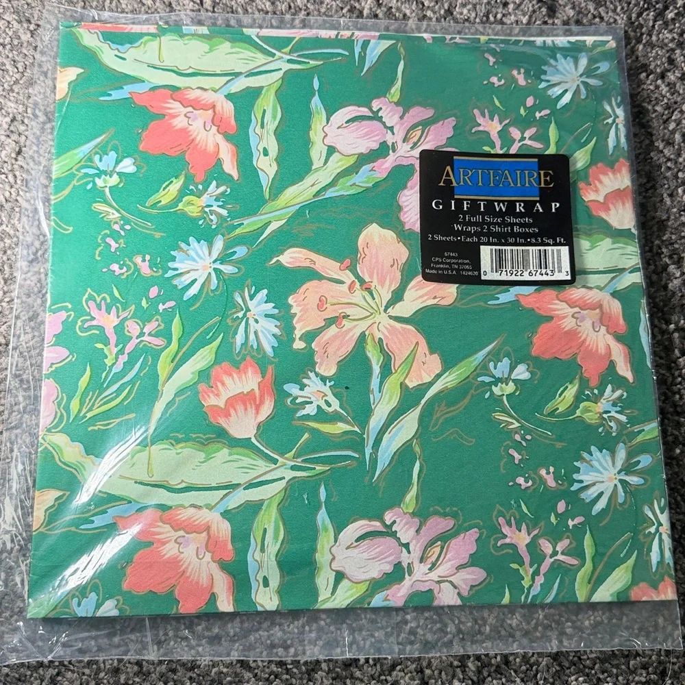 5/$25 VINTAGE Birthday Wrapping Paper Cute Animals